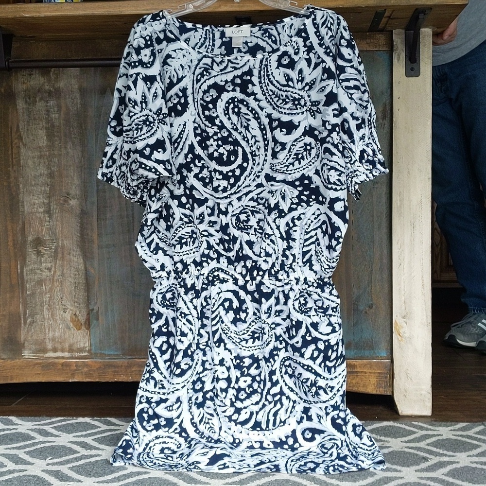 LOFT Lightweight Paisley Dress - Women's 10